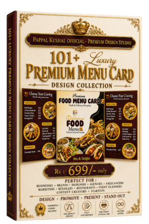 Premium Menu Card Design Collection